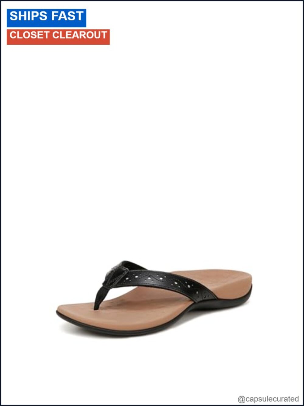 Orthotic Arch Support Flip Flop Sandals Leather Casual Comfort
